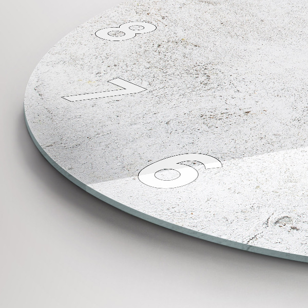 Wanduhr glas rund Minimalistische Oliven