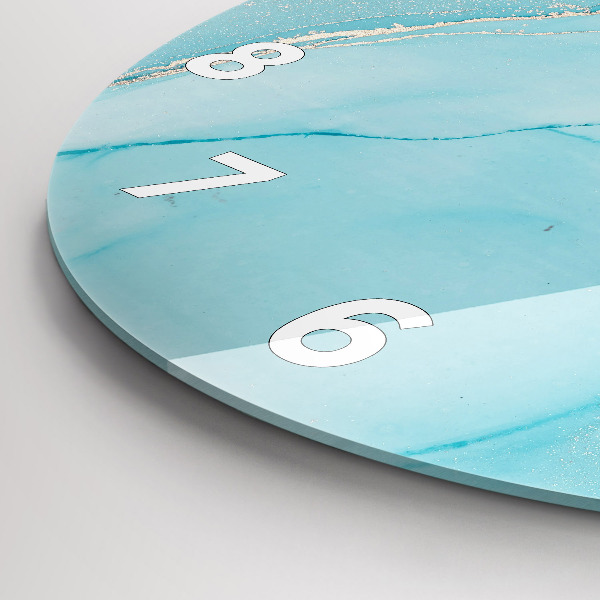 Wanduhr rund Dekorativer Marmor