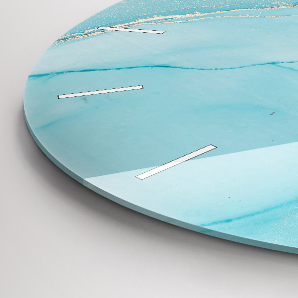 Wanduhr rund Dekorativer Marmor