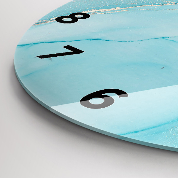 Wanduhr rund Dekorativer Marmor