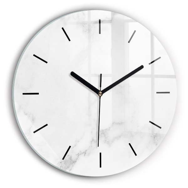 Wanduhr rund mit motiv Marmor