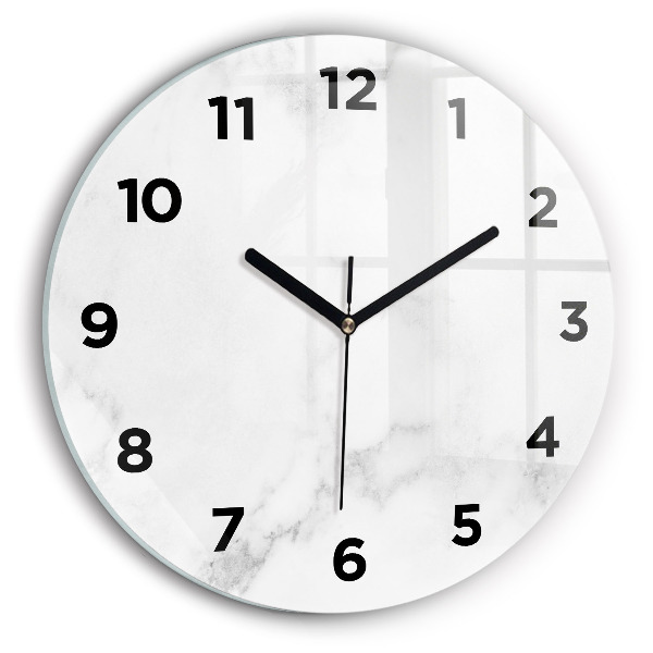 Wanduhr rund mit motiv Marmor