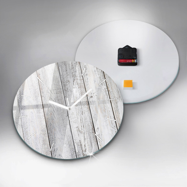 Wanduhr rund Bemalte Bretter