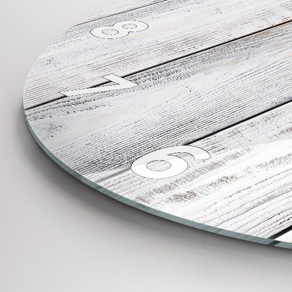 Wanduhr rund Bemalte Bretter