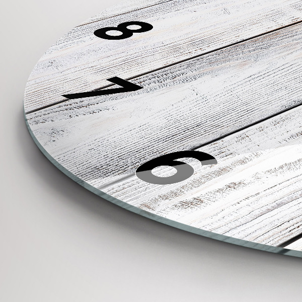 Wanduhr rund Bemalte Bretter