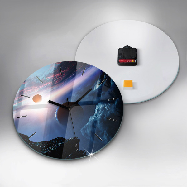 Wanduhr rund Große Galaxie