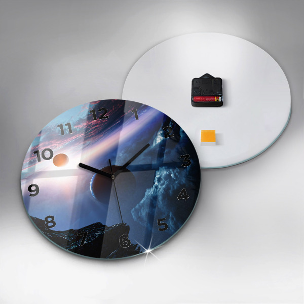 Wanduhr rund Große Galaxie
