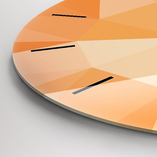 Wanduhr rund mit motiv Abstrakte Dreiecke