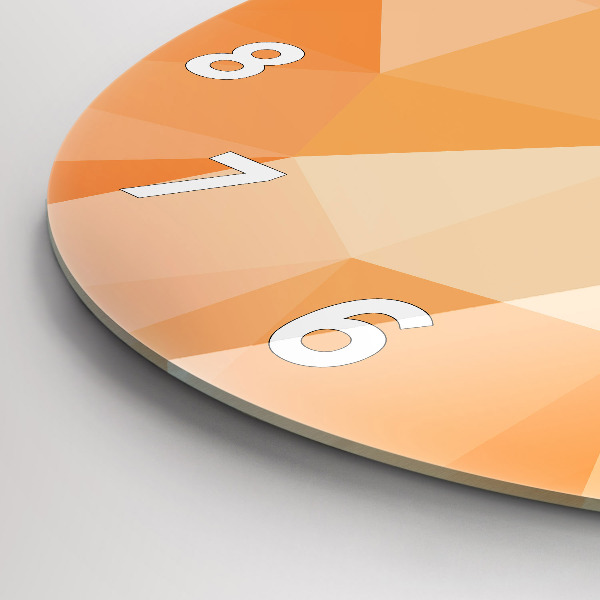 Wanduhr rund mit motiv Abstrakte Dreiecke