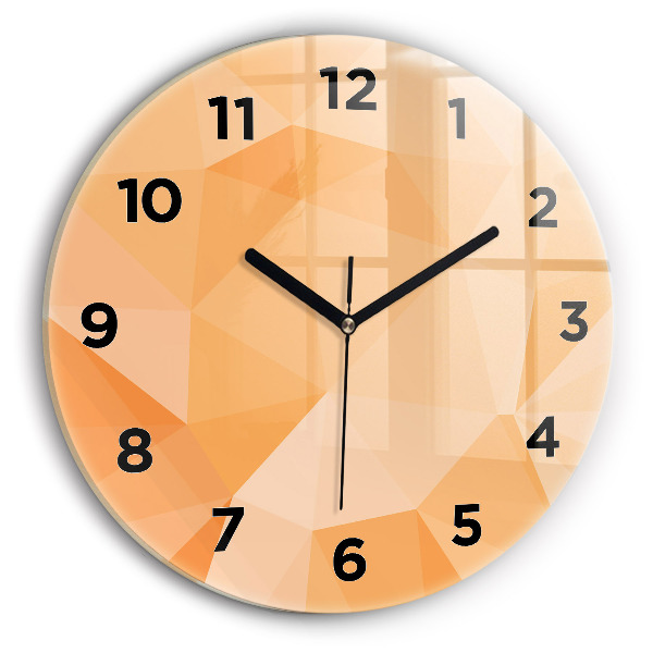 Wanduhr rund mit motiv Abstrakte Dreiecke