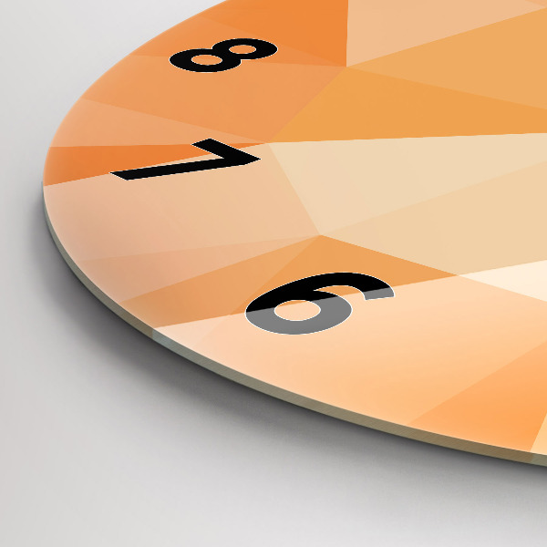 Wanduhr rund mit motiv Abstrakte Dreiecke