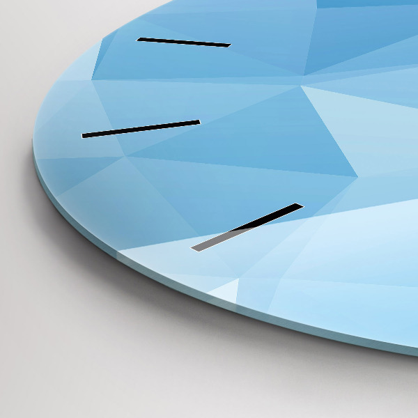 Wanduhr rund mit motiv Dreiecke abstrakt