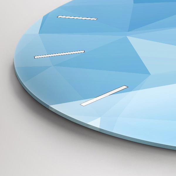 Wanduhr rund mit motiv Dreiecke abstrakt