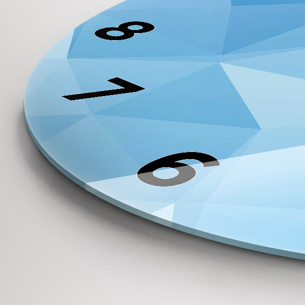 Wanduhr rund mit motiv Dreiecke abstrakt