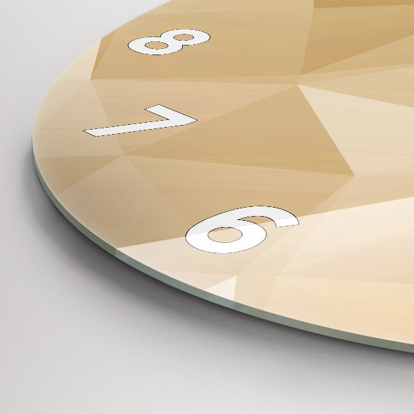 Wanduhr rund mit motiv Dreiecke abstrakt