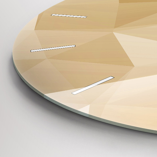Wanduhr rund mit motiv Dreiecke abstrakt