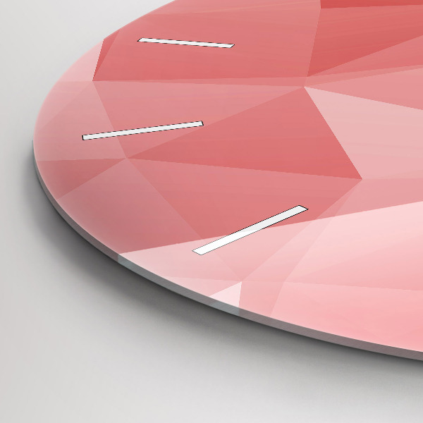 Wanduhr rund Dreiecke abstrakt