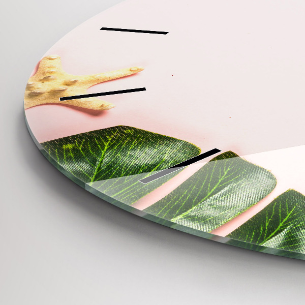 Wanduhr rund Sommerstimmung