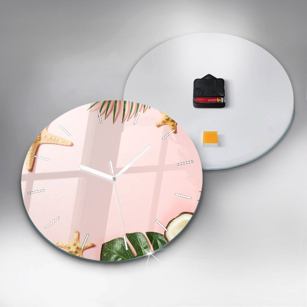 Wanduhr rund Sommerstimmung