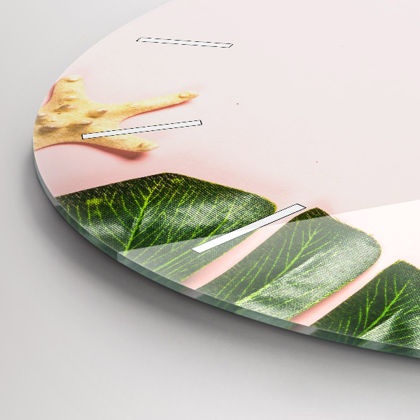 Wanduhr rund Sommerstimmung