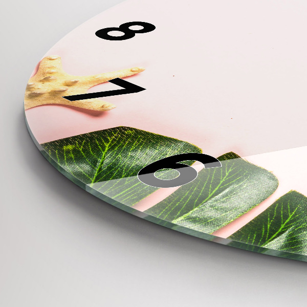 Wanduhr rund Sommerstimmung