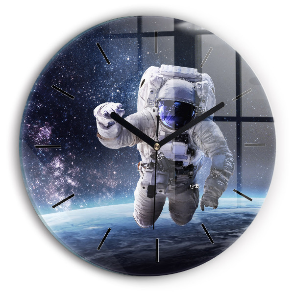 Wanduhr rund mit motiv Astronaut