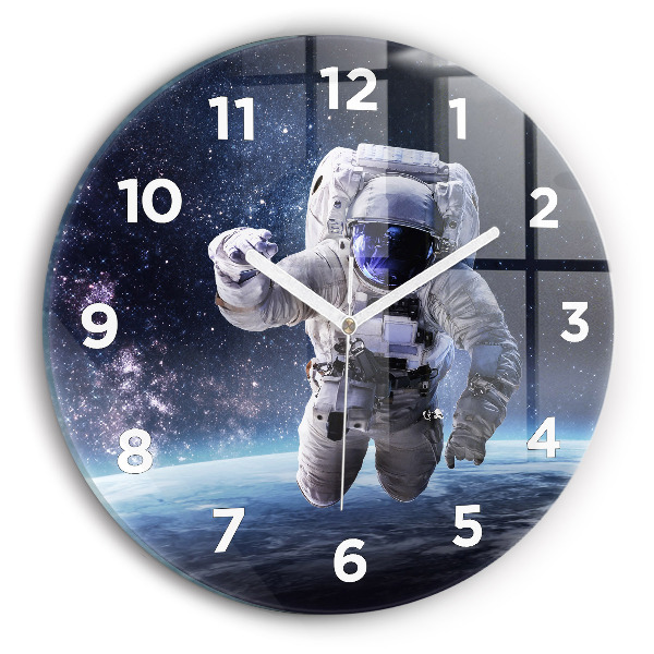 Wanduhr rund mit motiv Astronaut