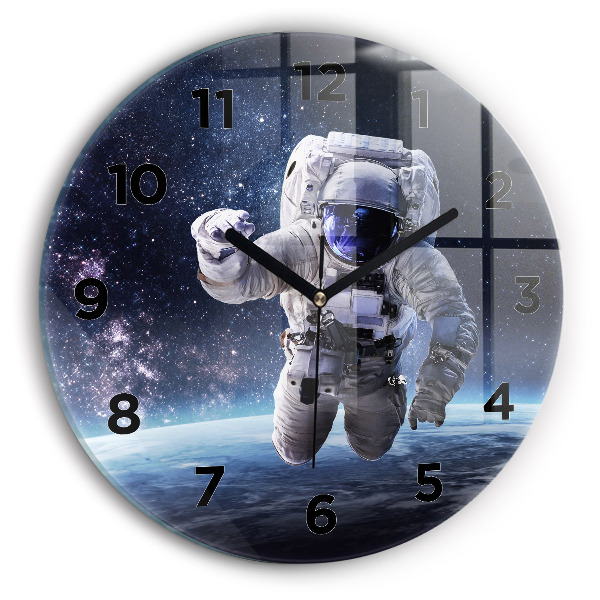 Wanduhr rund mit motiv Astronaut