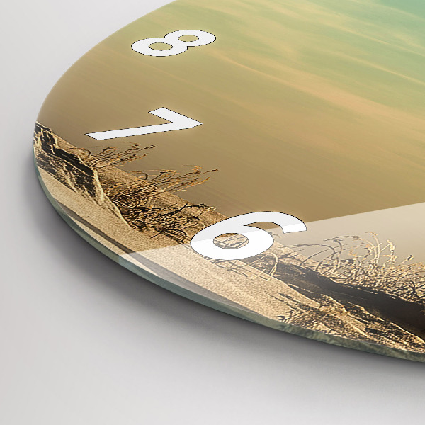 Wanduhr glas rund Elefant in einem Baum