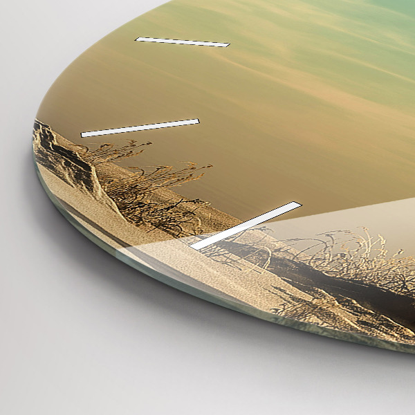 Wanduhr glas rund Elefant in einem Baum