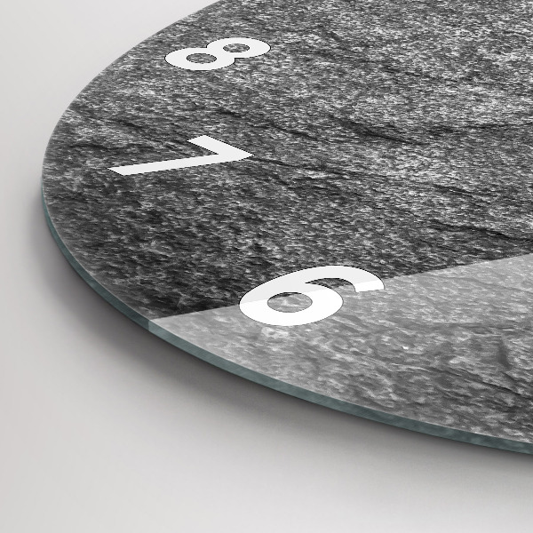 Wanduhr rund Vulkanisches Gestein