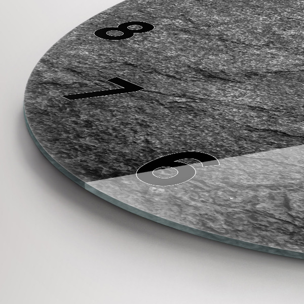 Wanduhr rund Vulkanisches Gestein