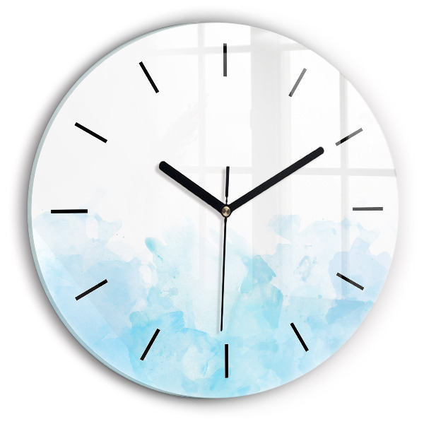 Wanduhr rund Gemalte Flecken