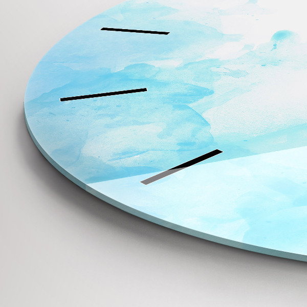 Wanduhr rund Gemalte Flecken