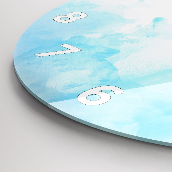 Wanduhr rund Gemalte Flecken