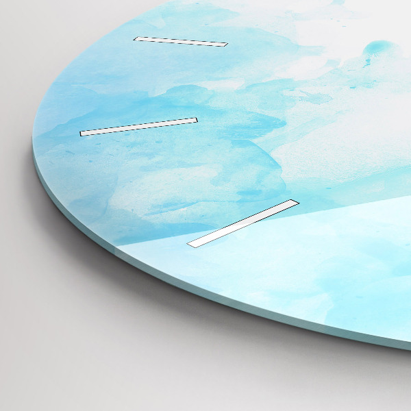 Wanduhr rund Gemalte Flecken