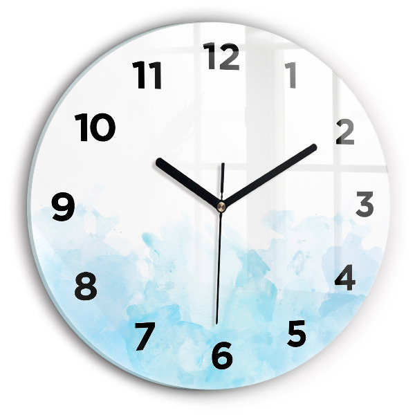 Wanduhr rund Gemalte Flecken