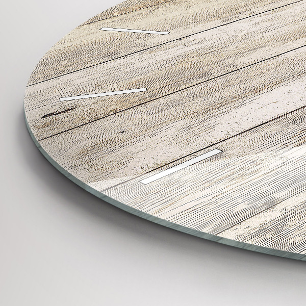 Wanduhr glas rund Holztafeln