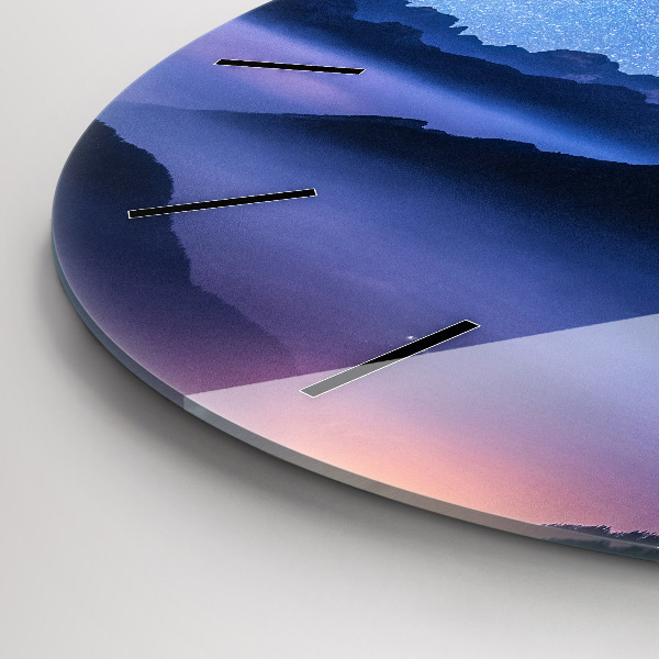 Wanduhr rund Milchstraße