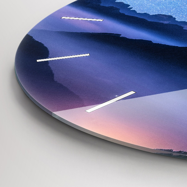 Wanduhr rund Milchstraße