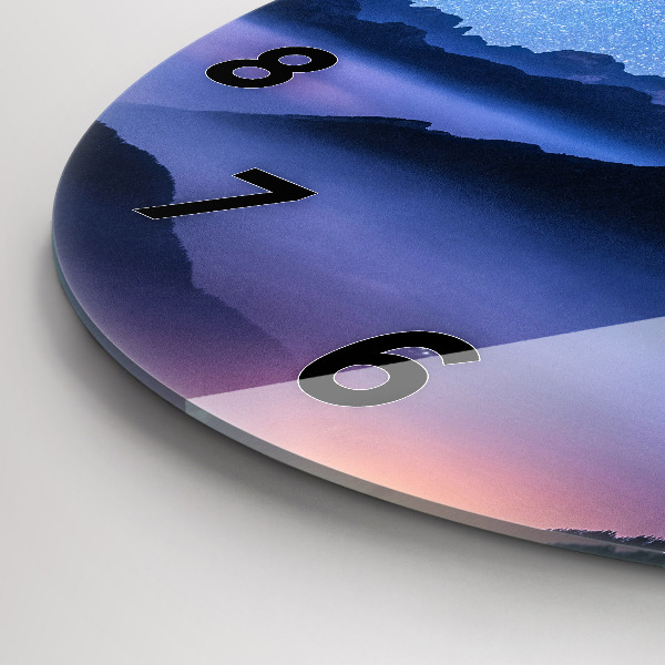 Wanduhr rund Milchstraße