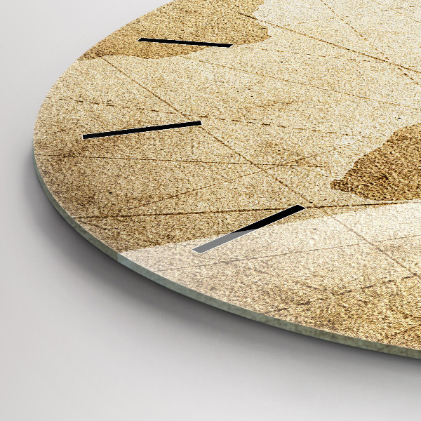 Wanduhr rund mit motiv Vintage-Weltkarte