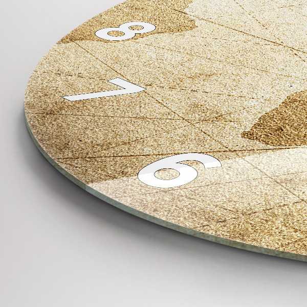 Wanduhr rund mit motiv Vintage-Weltkarte