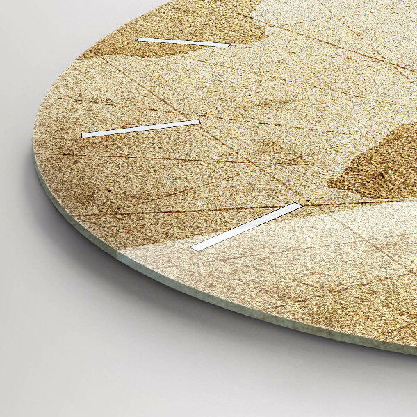 Wanduhr rund mit motiv Vintage-Weltkarte