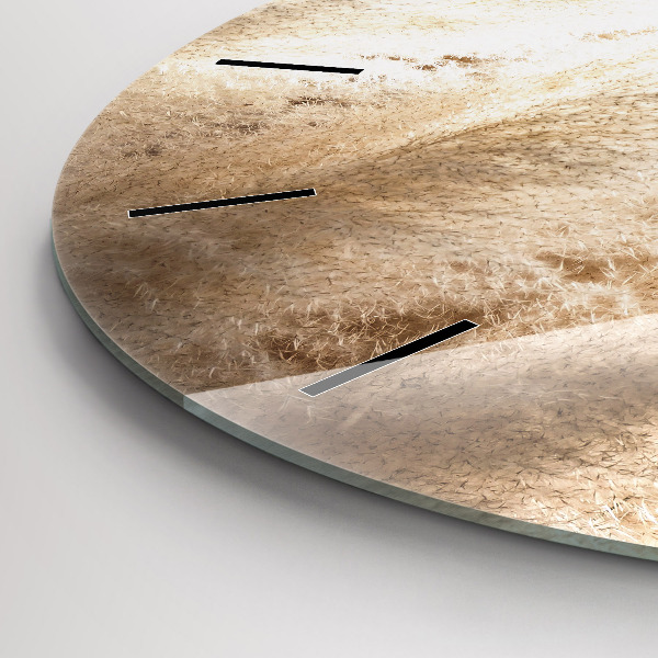 Wanduhr rund mit motiv Maserung abstrakt