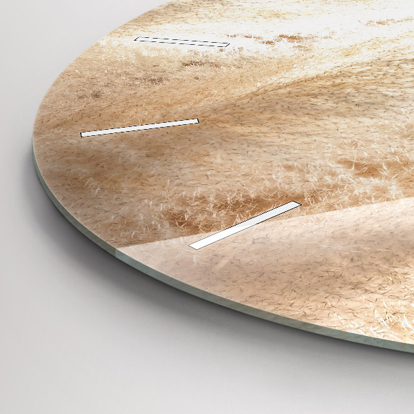 Wanduhr rund mit motiv Maserung abstrakt