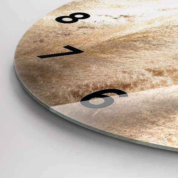 Wanduhr rund mit motiv Maserung abstrakt