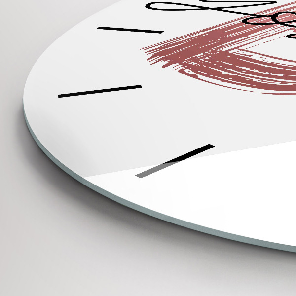 Wanduhr rund Inschrift Sei du selbst