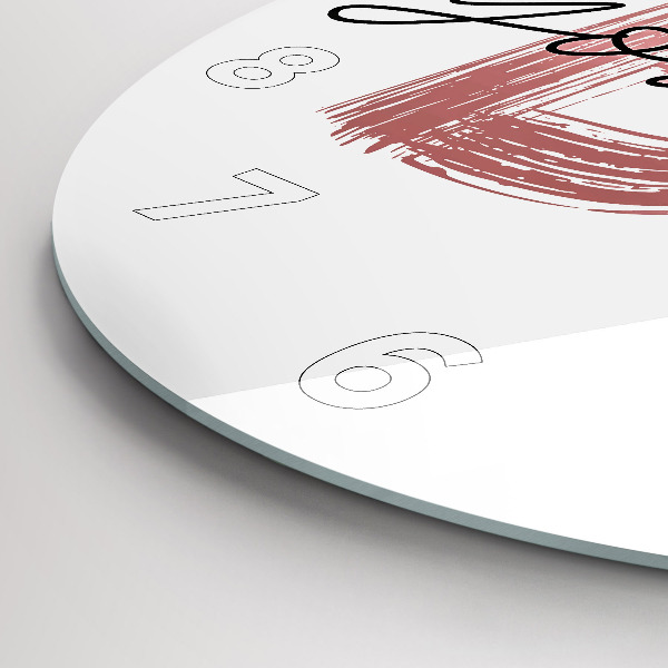 Wanduhr rund Inschrift Sei du selbst