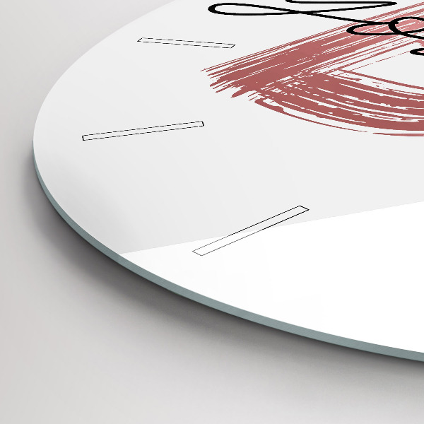 Wanduhr rund Inschrift Sei du selbst